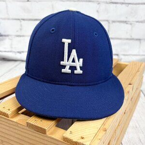 Vintage Los Angels Dodgers World Series 1988 New Era Fitted Baseball Cap 7 1/2